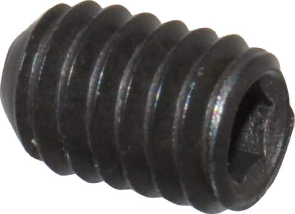 Value Collection - #5-44 UNF, 3/16" OAL, Cup Point Set Screw - Grade 8 Alloy Steel, 1/16" Key - Eagle Tool & Supply