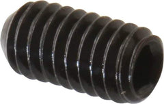 Value Collection - #5-44 UNF, 1/4" OAL, Cup Point Set Screw - Grade 8 Alloy Steel, 1/16" Key - Eagle Tool & Supply