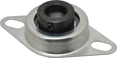Value Collection - 3/4" ID, 1.2205" OAL x 4-1/2" OAH 2-Bolt Flange - 1,650 Lb Static Cap, 2,830 Lb Dyn Cap, 3-3/8" Btw Mnt Hole Ctrs, Stamped Steel Rubber Mount - Eagle Tool & Supply