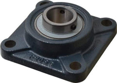 Value Collection - 1-1/8" ID, 4-1/4" OAW x 4-1/4" OAL x 4-1/4" OAH 4-Bolt High Temperature Flange Bearing - 2,500 Lb Static Cap, 4,300 Lb Dyn Cap, 3-1/4" Btw Mnt Hole Ctrs, 45/64" Base-to-Ctr Ht, Cast Iron - Eagle Tool & Supply