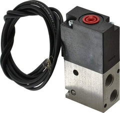 ARO/Ingersoll-Rand - 1/8", 3-Way Body Ported Stacking Solenoid Valve - 120 VAC, 0.2 CV Rate, 2.4" High - Eagle Tool & Supply