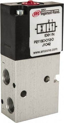 ARO/Ingersoll-Rand - 1/8", 3-Way Stacking Solenoid Valve - 120 VAC, 0.2 CV Rate, 2.4" High - Eagle Tool & Supply