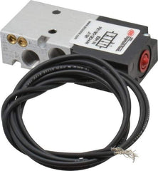 ARO/Ingersoll-Rand - 1/8", 4-Way Body Ported Stacking Solenoid Valve with Speed Control - 120 VAC, 0.2 CV Rate, 2.8" High - Eagle Tool & Supply