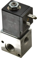 ARO/Ingersoll-Rand - 1/4", CAT Series 3-Way 2-Position Stacking Solenoid Valve - 12 VDC, 0.2 CV Rate, 3-1/2" High - Eagle Tool & Supply