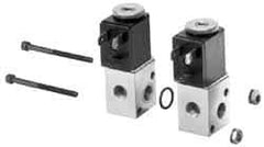 ARO/Ingersoll-Rand - 1/8", CAT Series 3-Way 2-Position Bar Manifold Stacking Solenoid Valve - 120 VAC, 0.2 CV Rate, 3.275" High - Eagle Tool & Supply