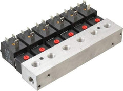 ARO/Ingersoll-Rand - 1/8", CAT Series 3-Way 2-Position Bar Manifold Stacking Solenoid Valve - 120 VAC, 0.2 CV Rate, 3.275" High - Eagle Tool & Supply