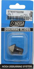 Noga - C20 Bi-Directional High Speed Steel Deburring Swivel Blade - Use on Hole Edge Surfaces - Eagle Tool & Supply