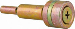 Value Collection - 3/8 & 1/4" Hole, Screw Lock Wheel Mandrel - 2-1/16" OAL, 1/4" Shank Diam - Eagle Tool & Supply