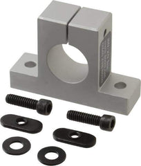 80/20 Inc. - 3 Inch Wide x 2-1/8 Inch High x 7/8 Inch Deep Single Horizontal Base - 1.004 Inch Hole x 0.257 Inch Bolt Hole Diameter - Eagle Tool & Supply