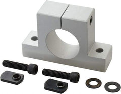 80/20 Inc. - 3-7/8 Inch Wide x 2-1/2 Inch High x 1-1/8 Inch Deep Single Horizontal Base - 1.505 Inch Hole x 0.328 Inch Bolt Hole Diameter - Eagle Tool & Supply
