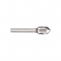 SGS - 5/8" Head Diam, 3/8" Shank Diam, 3 Flute 90° Solid Carbide Countersink - Eagle Tool & Supply