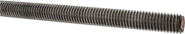 Value Collection - 1/2-13 UNC (Coarse), 3' Long, Alloy Steel Threaded Rod - Plain Finish, Right Hand Thread - Eagle Tool & Supply