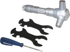 TESA Brown & Sharpe - 3.2 to 3.6", 3" Gage Depth, Mechanical Inside Hole Micrometer - 0.0002" Graduation, Ratchet Stop Thimble - Eagle Tool & Supply