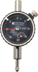 TESA Brown & Sharpe - 1/4" Range, 0-25-0 Dial Reading, 0.0005" Graduation Dial Drop Indicator - 1-11/16" Dial, 0.05" Range per Revolution, Revolution Counter - Eagle Tool & Supply