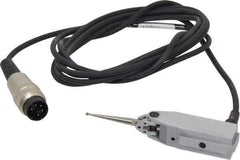 TESA Brown & Sharpe - 0.0118 Inch Maximum Measurement, Ball Bearing Type, Lever Gage Head - 90mm Body Length, 0.2% Linearity, 0.10 Micro m Repeatability, 2m Cable Length, 6.56 Ft. Cable Length, Angle, Miniature Size - Eagle Tool & Supply
