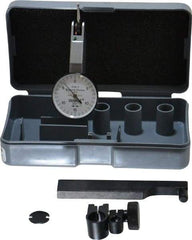 TESA Brown & Sharpe - 0.03 Inch Range, 0.001 Inch Dial Graduation, Horizontal Dial Test Indicator - 1 Inch White Dial, 0-15-0 Dial Reading, Accurate to 0.0005 Inch - Eagle Tool & Supply