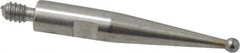 TESA Brown & Sharpe - 1mm Ball Diam, Carbide, Ball Test Indicator Contact Point - 1/2" Contact Point Length, Use with Brown & Sharpe BesTest 599 Series - Eagle Tool & Supply