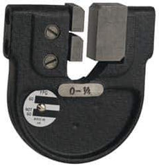 YPG - 2-3/4 to 3-1/16 Inch, Cast Iron 7 Frame Snap Gage - 0.001 Inch Graduation, Hardened Tool Steel Anvil - Eagle Tool & Supply