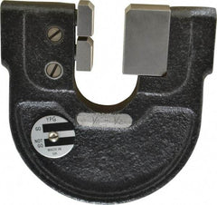 YPG - 1/4 to 1/2 Inch, Cast Iron 2 Frame Snap Gage - 0.0001 Inch Graduation, Hardened Tool Steel Anvil - Eagle Tool & Supply
