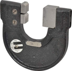 YPG - 3/4 to 1 Inch, Cast Iron 3 Frame Snap Gage - 0.0001 Inch Graduation, Hardened Tool Steel Anvil - Eagle Tool & Supply