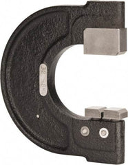 YPG - 1-1/4 to 1-1/2 Inch, Cast Iron 4 Frame Snap Gage - 0.001 Inch Graduation, Hardened Tool Steel Anvil - Eagle Tool & Supply