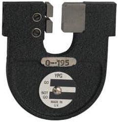 YPG - 0.195 Inch, Cast Iron MC00 Frame Snap Gage - Hardened Tool Steel Anvil - Eagle Tool & Supply