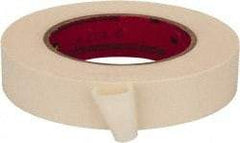 3M - 3/4" Wide x 60 Yd Long Tan Paper Masking Tape - Series 213, 6 mil Thick, 27 In/Lb Tensile Strength - Eagle Tool & Supply