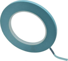 3M - 1/4" Wide x 60 Yd Long Blue Polypropylene Film Masking Tape - Series 215, 4.8 mil Thick, 15 In/Lb Tensile Strength - Eagle Tool & Supply