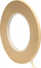 3M - 1/4" Wide x 60 Yd Long Tan Paper Masking Tape - Series 2380, 7.2 mil Thick, 28 In/Lb Tensile Strength - Eagle Tool & Supply