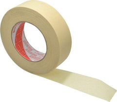 3M - 1-1/2" Wide x 60 Yd Long Tan Paper Masking Tape - Series 2380, 7.2 mil Thick, 28 In/Lb Tensile Strength - Eagle Tool & Supply
