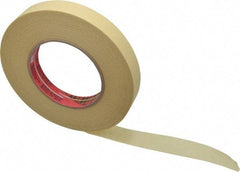 3M - 3/4" Wide x 60 Yd Long Tan Paper Masking Tape - Series 2693, 7.9 mil Thick, 29 In/Lb Tensile Strength - Eagle Tool & Supply