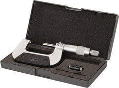 Value Collection - 1 to 2" Range, 0.001" Graduation, Mechanical Outside Micrometer - Ratchet Stop Thimble - Eagle Tool & Supply