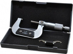 Value Collection - 1 to 2" Range, 0.0001" Graduation, Mechanical Outside Micrometer - Ratchet Stop Thimble - Eagle Tool & Supply