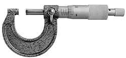 Value Collection - 0 to 150mm Range, 6 Piece Mechanical Outside Micrometer Set - 0.01mm Graduation, 0.006mm Accuracy, Ratchet Stop Thimble, Steel Face - Eagle Tool & Supply