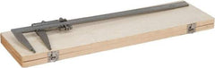 Value Collection - 0 to 18" Stainless Steel Vernier Caliper - 0.02mm Graduation, 4" Jaw Depth, 0.002" Accuracy, Includes Inside Diameter, Outside Diameter - Eagle Tool & Supply