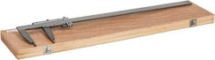 Value Collection - 0 to 24" Stainless Steel Vernier Caliper - 0.02mm Graduation, 4" Jaw Depth, 0.002" Accuracy, Includes Inside Diameter, Outside Diameter - Eagle Tool & Supply