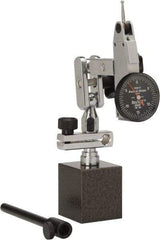 TESA Brown & Sharpe - 0.0005" Graduation, 0-15-0 Dial Reading, Indicator & Base Kit - 1" Dial Diam - Eagle Tool & Supply