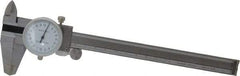 Value Collection - 0mm to 150mm Range, 0.02 mm Graduation, 2mm per Revolution, Dial Caliper - White Face, 1.57" Jaw Length - Eagle Tool & Supply