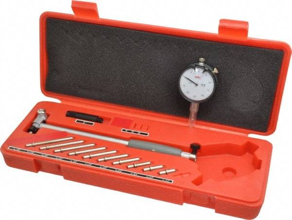 Value Collection - 11 Anvil, 2 to 6" Dial Bore Gage - 0.0005" Graduation, 6" Gage Depth - Eagle Tool & Supply