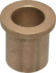 Boston Gear - 3/4" Inside x 1" Outside Diam, Oil Impregnated Bronze Sleeve Bearing - 1-1/4" Flange Outside Diam, 5/32" Flange Thickness, 1-1/4" OAL - Eagle Tool & Supply