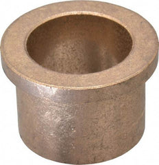 Boston Gear - 1" Inside x 1-1/4" Outside Diam, Oil Impregnated Bronze Sleeve Bearing - 1-1/2" Flange Outside Diam, 3/16" Flange Thickness, 1" OAL - Eagle Tool & Supply