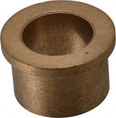 Boston Gear - 1" Inside x 1-3/8" Outside Diam, Oil Impregnated Bronze Sleeve Bearing - 1-5/8" Flange Outside Diam, 3/16" Flange Thickness, 1" OAL - Eagle Tool & Supply