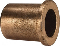Boston Gear - 1" Inside x 1-3/8" Outside Diam, Oil Impregnated Bronze Sleeve Bearing - 1-5/8" Flange Outside Diam, 3/16" Flange Thickness, 1-3/4" OAL - Eagle Tool & Supply