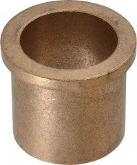 Boston Gear - 1-1/4" Inside x 1-1/2" Outside Diam, Oil Impregnated Bronze Sleeve Bearing - 1-3/4" Flange Outside Diam, 3/16" Flange Thickness, 1-1/2" OAL - Eagle Tool & Supply