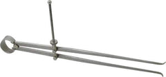 Value Collection - 12 Inch Leg, Spring Joint, Steel, Polished, Inside Caliper - 12 Inch Max Measurement, 300mm Max Measurement, Flat Leg with Quick Nut Adjustment - Eagle Tool & Supply