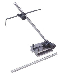Value Collection - 2 Spindle, 9 and 12 Inch Spindle Length, Surface Gage - 3-1/8 Inch Long x 2-1/2 Inch Wide Base, 1 Inch Overall Height - Eagle Tool & Supply