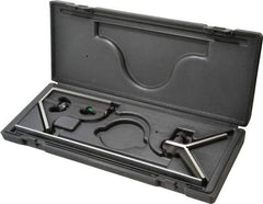 TESA Brown & Sharpe - 3 Piece, 12" Combination Square Set - 1/16, 1/32, 1/64 & 1/8" (4R) Graduation, Hardened Steel Blade, Hardened Steel Center & Square Head - Eagle Tool & Supply