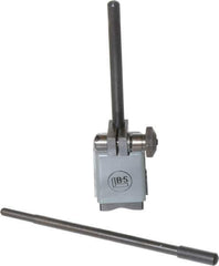 TESA Brown & Sharpe - 1-1/4" Long x 1-1/4" Wide x 1-3/4" High Magnetic Indicator Base with Holders - 4-1/2" Rod Length, Post Arm (Fixed Upright) - Eagle Tool & Supply