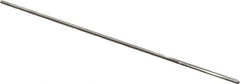 Alvord Polk - #59 High Speed Steel 4 Flute Chucking Reamer - Straight Flute, 0.039" Straight Shank, 1/2" Flute Length, 2-1/2" OAL - Eagle Tool & Supply