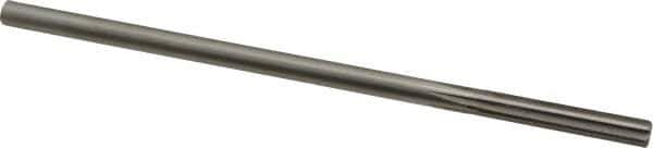 Alvord Polk - 1/4" High Speed Steel 6 Flute Chucking Reamer - Straight Flute, 0.2405" Straight Shank, 1-1/2" Flute Length, 6" OAL - Eagle Tool & Supply